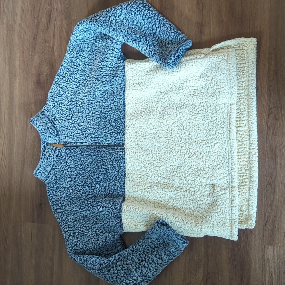 Women's fuzzy sweater